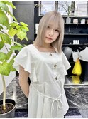 韓国風《ミルクティー》ハイトーン/ケアブリーチ/ダブルカラー
