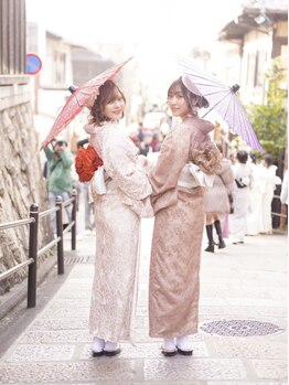 ホワイト 錦2号店(White)の写真/【振袖/訪問着/留袖/袴】着物着付けは《hair set salon White》にお任せください♪着物レンタルも有り◎