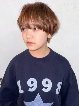 ノラジャーニー(NORA Journey) 【諒】マッシュショートカットベージュカラーケアブリーチ前髪