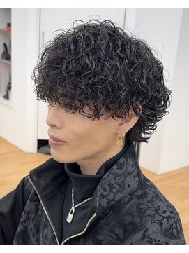 ビカム 名駅(become) 【強めスパイラルパーマ×プードルウルフ】名古屋メンズカット