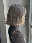 ＃外ハネ＃ボブ＃グレージュ