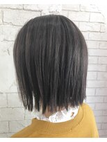 アジールヘア 所沢プロペ通り店(agir hair)&nbsp;ダークグレージュケアブリーチ小顔レイヤーワンレンカット所沢