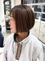 ステアケース 武蔵小杉店(stair:case)&nbsp;大人ショートボブ/ハイライト/白髪ぼかし/武蔵小杉/自由が丘