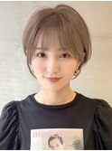 小顔に見せるヘア/ネビージュ/ショートヘア/ショートカット