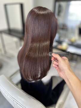 オルメント 天満 南森町(ORL'MENT) 30代40代髪質改善ココアブラウン艶感ストレート透明感赤み消し