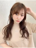 仙台/髪質改善グレージュカラー×波巻きロングヘアa