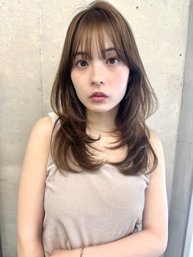 レイヤーカット/ミルクティー/ベージュカラー/20代/30代