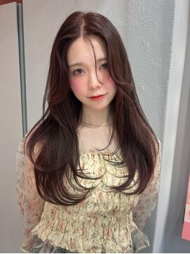 ボタン シブヤ(VOTAN SHIBUYA) レイヤーカット/ラベンダーベージュ/透明感カラー/韓国ヘア/渋谷