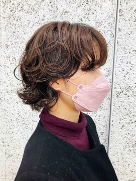 トオ(TOH) ウルフパーマレイヤーパーマショートパーマナチュラルパーマ