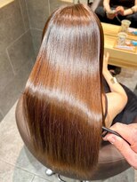 サロンジオ 本厚木(salon the O's)&nbsp;くびれヘア/アプリコットオレンジ/夏/ハイライトカラー