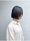 切りっぱなしボブ×ストレート