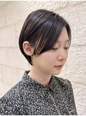 京都ショートボブ　京都美容室　顔まわりカット　進詩織