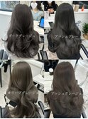 韓国ヘア 2wayバング レイヤーカット くびれヘア 顔周り