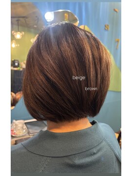 ハチ(.hachi) beige brown