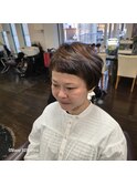 丸いショートヘア