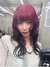 エゴ 池袋(EGO)&nbsp;デザインカラー/ワインレッド/シャギー/レイヤー/ハイレイヤー