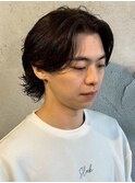 MEN’S HAIR/サーフカール/センターパートウルフ/群馬高崎
