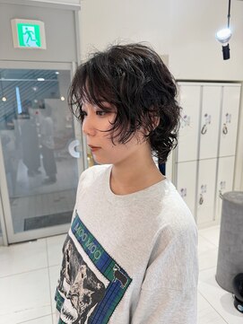 ステラ ヘア デザイン サロン(STELLA hair design salon) ショートミディのウルフ くしゅくしゅパーマ 【杉若】