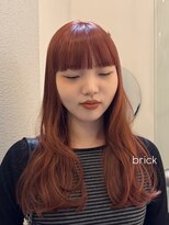 テテ ニコ(tete nico)&nbsp;【大前晴奈】カシスレッド×ロングレイヤーミルクブラウン