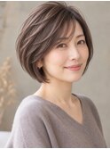 大人ふんわりボブ