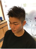 無造作アップバングstyle