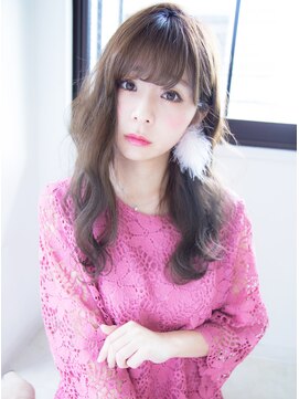 アンジュ ヘアー(Ange hair) アンジュヘアー　流し前髪のフェアリーカール