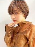 ミニウルフレイヤーカット顔周り前髪韓国ショートボブ/新宿
