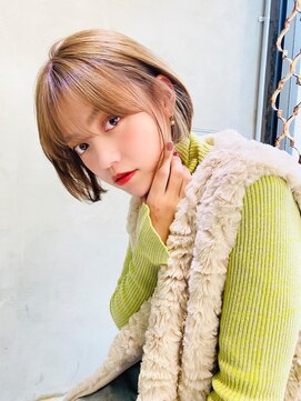 エース (ACE) ACE 横浜 大人可愛いボブ×透明感イルミナカラー