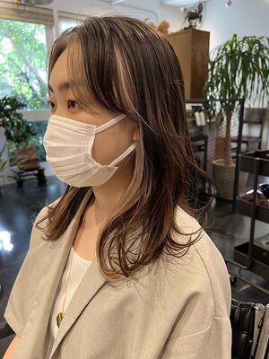 PEACE HAIR WORKだから叶う≪発色×艶×トレンド≫のカラー◇綺麗な美髪に納得の仕上がり◎ 