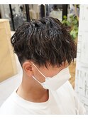前下がりツイストスパイラルパーマ