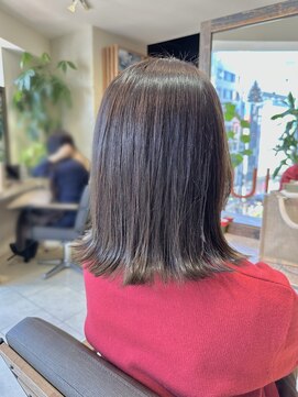 ヘアリゾート粋 ティガ 池袋店(tiga) 切りっぱなしボブスタイル