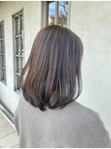 白髪ぼかしハイライト×ブラウンベージュ