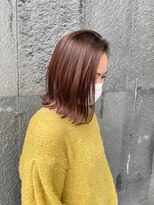 ソルヘアー(Sol hair by tesoro) イメチェン大人可愛いアップバングくびれ外ハネショコラブラウン