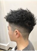 【メンズ】フェード×ツイストパーマ