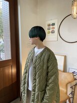 ミン(MIN) グリーンハンサムショート