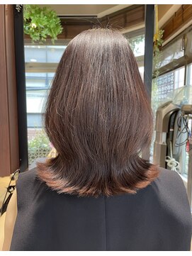 オーガニックサロン フェイス 梅田店(organic salon face) 20代30代40代大人可愛い外ハネスタイル