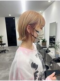 ショートイヤリングカラーハイトーン
