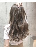 【LAIDBACK代官山】極細ハイライトの透け感グレージュ外国人風