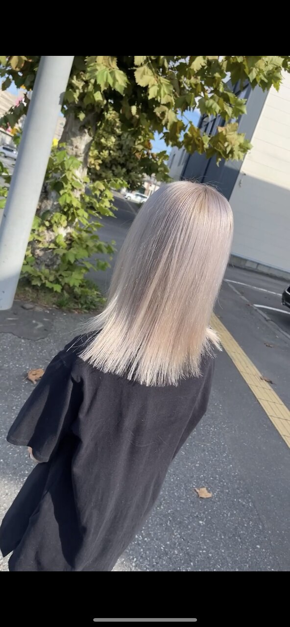 WHITE RYOTA]アッシュベージュ＋シールエクステ60本：L105127470
