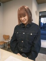 ミュゼリーブル(Musee libre)&nbsp;★切りっぱなしボブ×ペールピンク★