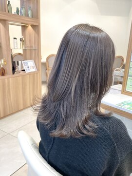 シュヴー 浦安店(CHEVEUX) グレージュ/くびレイヤー/レイヤーカット/20代/30代/40代