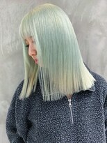 アルバム 渋谷パルコ(ALBUM)&nbsp;ペールミント_切りっぱなしボブエアリーロング_ba435081