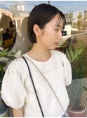 ミニボブ×シースルーバング