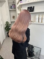 ペレ 渋谷(PELE)&nbsp;デザインカラー/レイヤーカット/ウェットヘア/オリーブベージュ