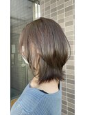 【透明感オリーブ】レイヤーボブ
