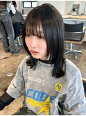レイヤーカットインナーカラークロスパーマダブルカラー