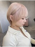ハイトーンショート/ミルクティーベージュ/ホワイトブロンド