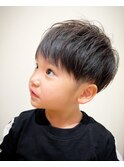 キッズツーブロックマッシュショート