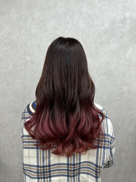 アン ブリーチ 大宮駅東口店(UN BLEACH) チェリーレッドグラデーションカラー♪