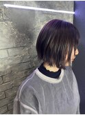 切りっぱなしボブタンバルモリ韓国ヘア池袋ぱつっとボブ